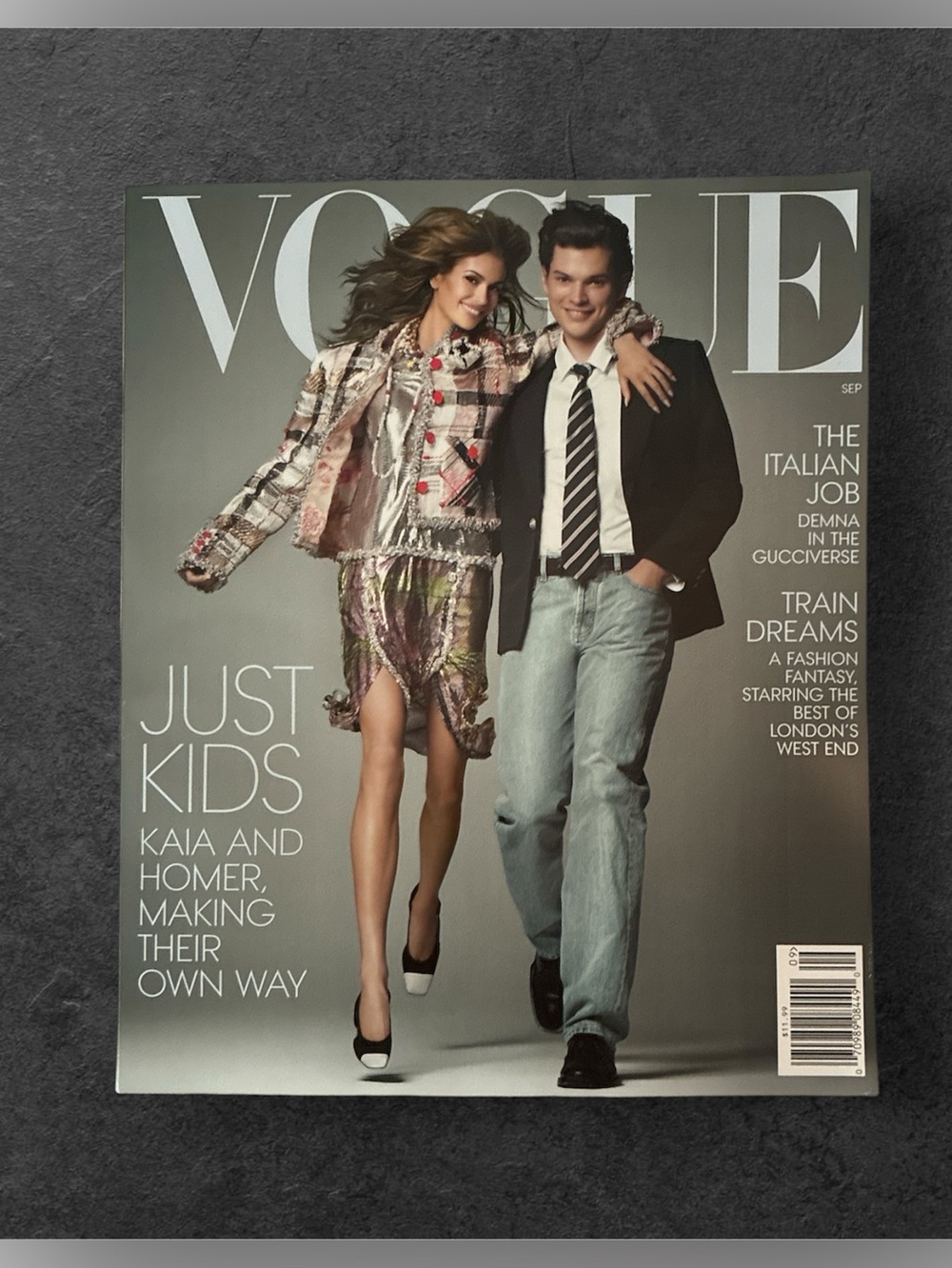 Vogue Magazine September 2026 Kaia Gerber and Homer Gere Just Kids